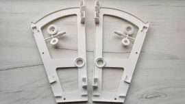 Единичка за обувки , бяла PVC