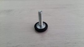 PVC Мини пинго черно без метална дибла Ø20 , h25 mm, резба м6