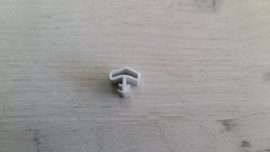 Уплътнение за врати , бяло 10 mm.