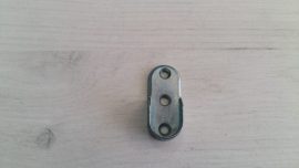 Конзола за овална тръба 32 mm никел