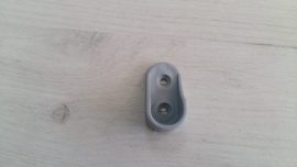 Конзола за овална тръба сива PVC