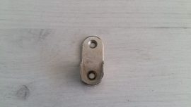 Конзола за овална тръба 25 mm никел