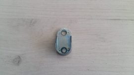 Конзола за овална тръба 20 mm никел