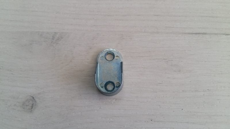 Конзола за овална тръба 20 mm никел