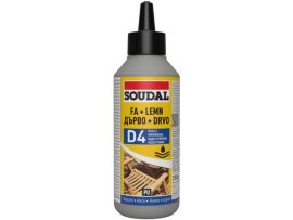 Лепило за дърво D4 66А 750мл SOUDAL водоустойчив/ полиуретнова основа