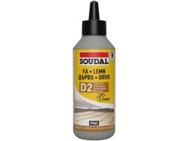 Лепило за дърво D2  64A 750мл SOUDAL Бързосъхнещо