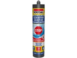 Санитарен силикон прозрачен 280мл SOUDAL