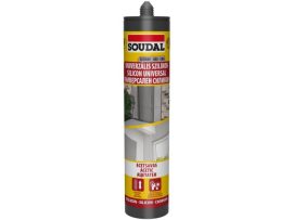 Универсален силикон сив 280мл. SOUDAL