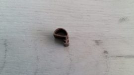 Уплътнение за врати странично кръгло, кафяво 10 mm