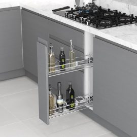 Кошница STARAX за бутилки и препарати 11 см плавно прибиране SOFT CLOSING