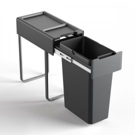 Кош за вграждане PVC 30 L с плавно затваряне